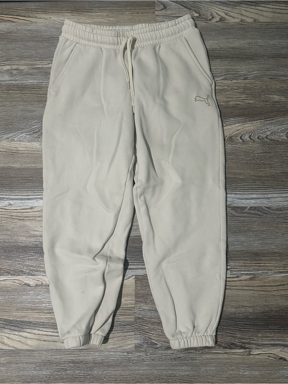 Puma Beige Track Pants Joggers